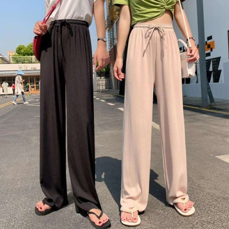 Kulot Tali -  Manggo Knit Premium Top Rib Celana Wanita Dewasa Trousers Highwaist PoloJeans Model Ko