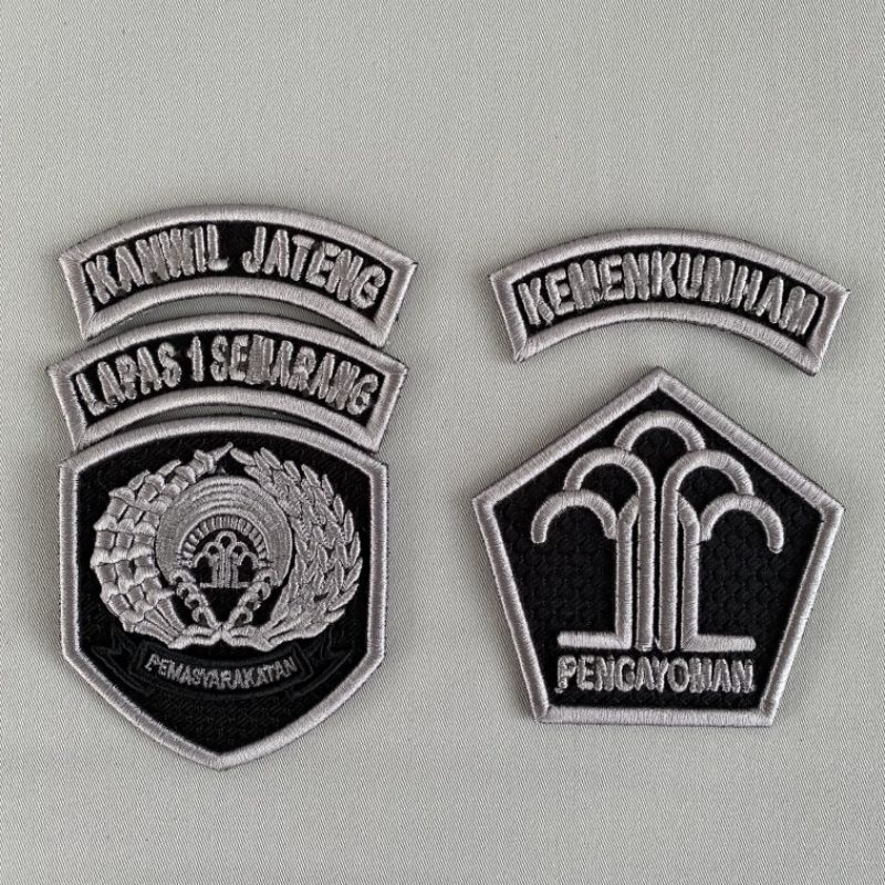 bed bordir pdh timbul kemenkumham baru