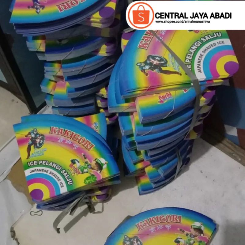 

100 LEMBAR KERTAS ES SALJU VIRAL | BUNGKUS KERTAS ES PELANGI PRODUK TERBARU | KEMASAN ES KAKIGORI BAHAN IVORY PUTIH HIGH QUALITY | CONTONG ES SERUT | ARINA SHIVA GROUP 252