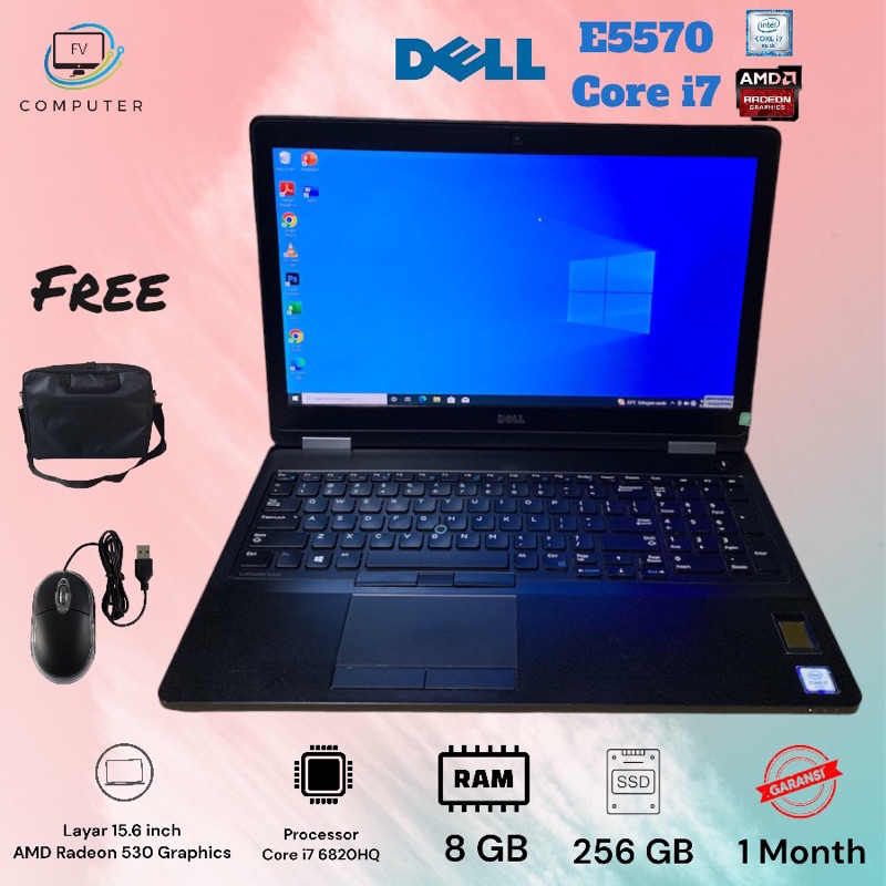 LAPTOP DELL LATITUDE E5570 Intel Core i5-6600U dan Intel Core i7-6820HQ