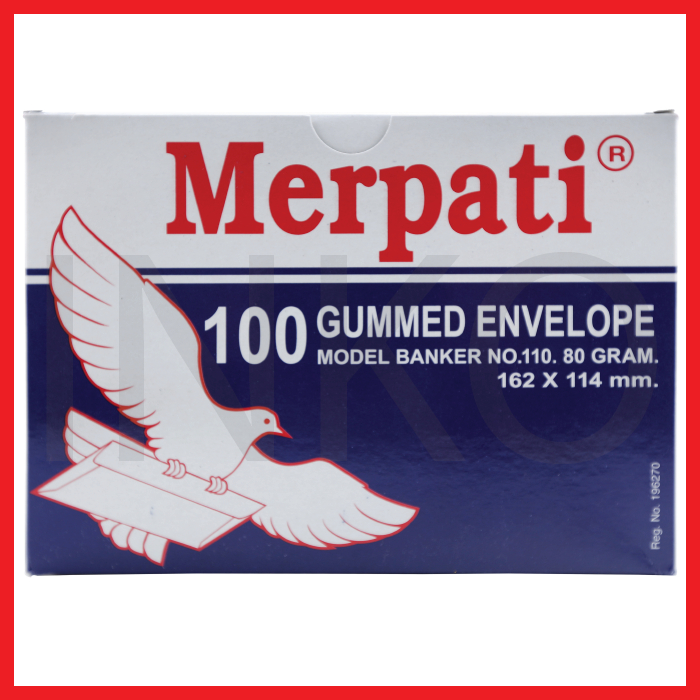 

KIKY AMPLOP MERPATI 100 GUMMED ENVELOPE 110 80GR