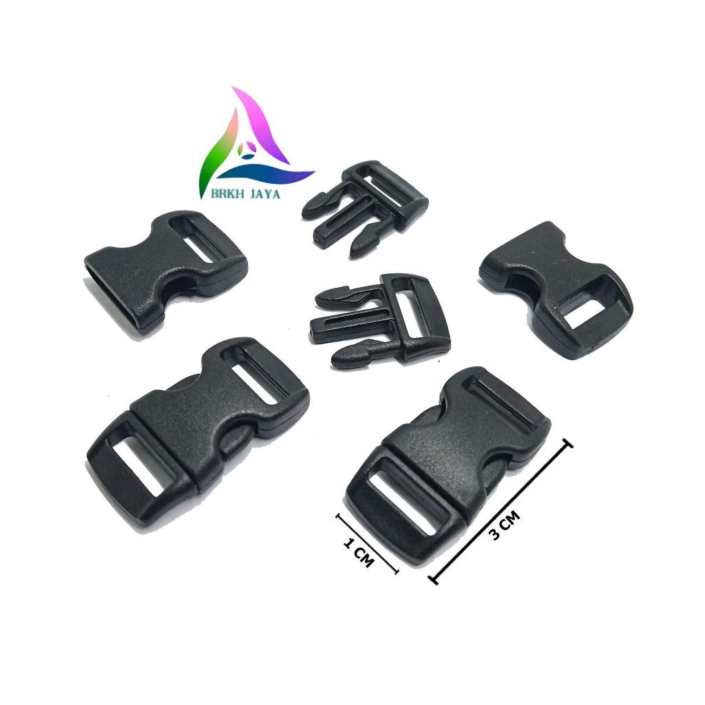 KUNCI SODOK 1 CM / SLOT TAS / GESPER TAS PLASTIK BUCKLE ACETAL