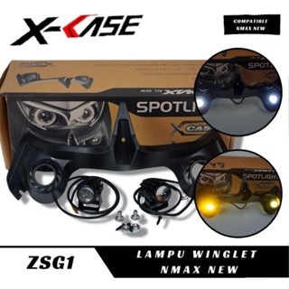 winglet depan nmax new plus lampu tembak winglet nmax carbon