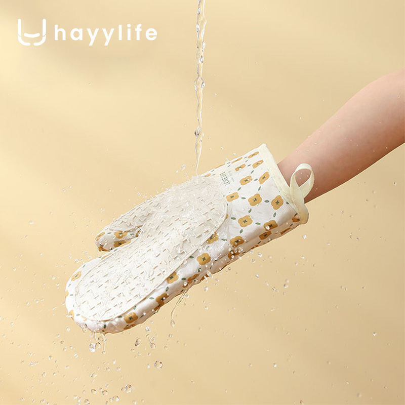SOOKA  Sarung Tangan tebal Anti Panas-Tahan panas cocok untuk digunakan memanggang Kue, Microwave Dapur, Sarung Tangan Silikon Rumah Tangga Anti Selip  HL-ABA812
