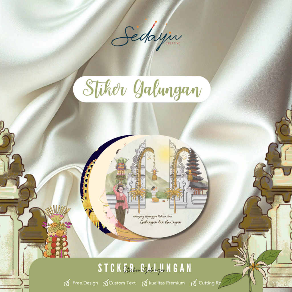 

Sticker Galungan & Kuningan | Hindhu Series | STICKER HAMPERS GALUNGAN READY STOCK SIAP KIRIM