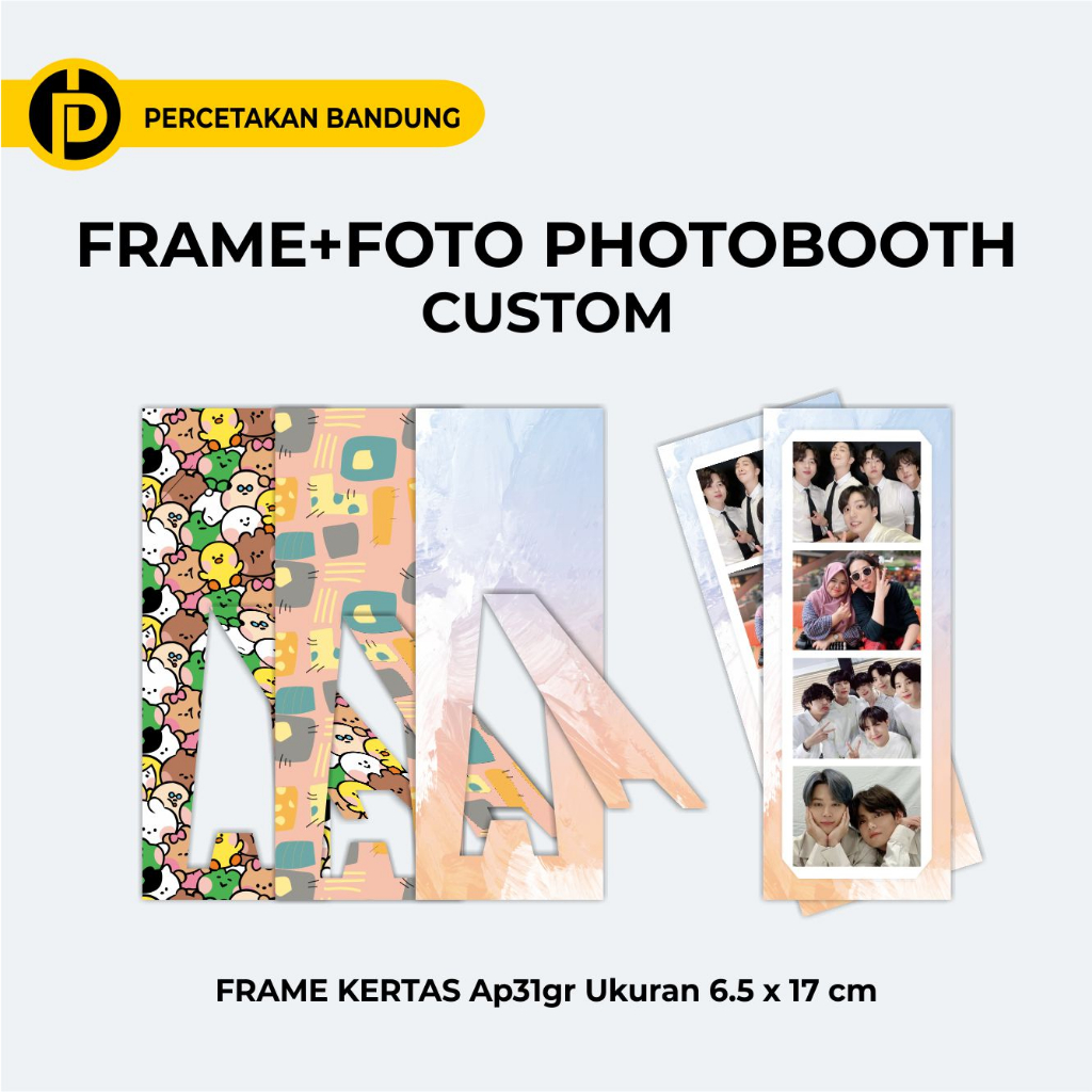 FRAME PHOTOBOOTH STRIP 2R (2X6) TEBAL 310GR 2 SISI