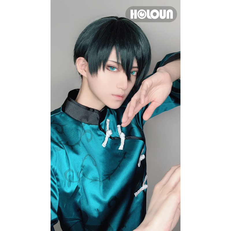 holoun blue lock itoshi rin cheongsam qipao kostum cosplay