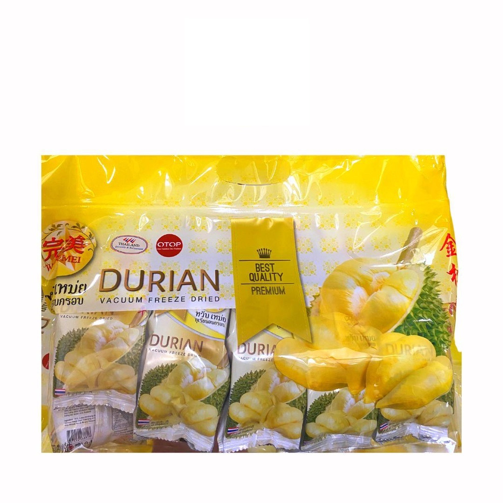 Durian Vacuum Freeze Dried WAN MEI THAILAND isi 10pcs Durian kering durian vacum