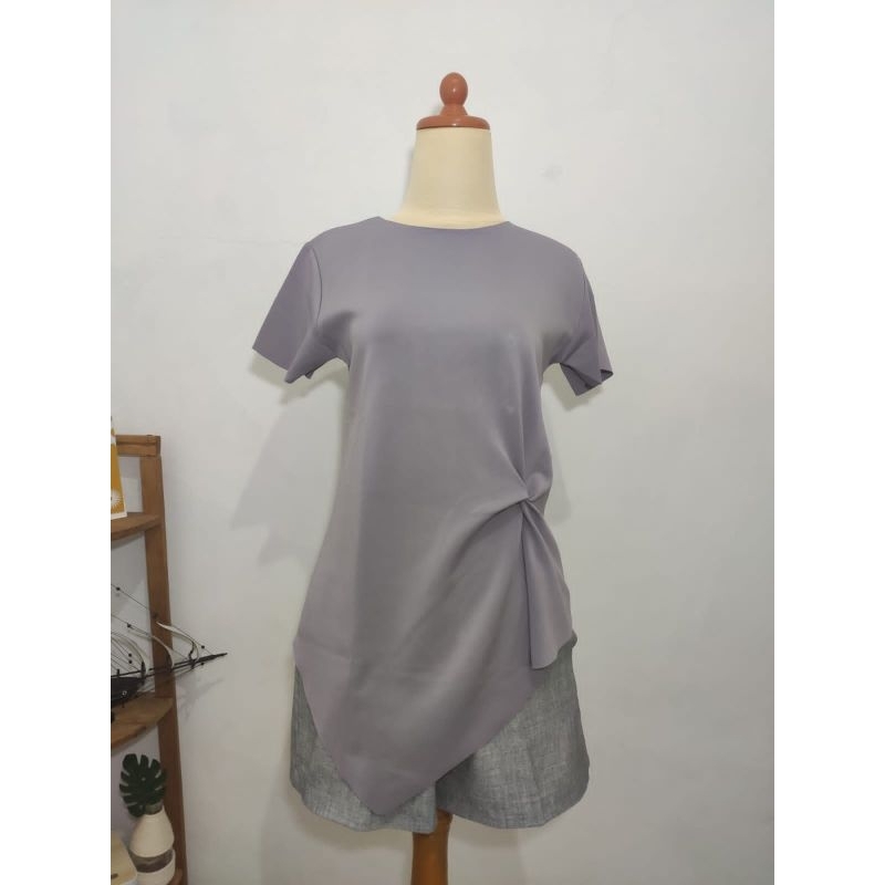 blouse wanita/kaos wanita/kaos lengan pendek/scuba/atasan kerja/baju sopan/baju pesta/baju santai/ u