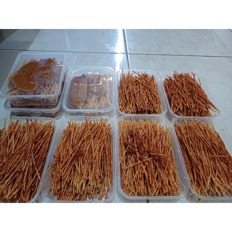 

Piscoklegit_ Milidi Kering Snack Jontor Box 500Ml Bumbu Melimpah