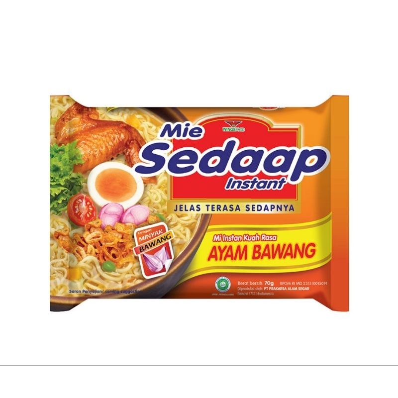 

Mie Sedaap Instant Rasa Ayam Bawang 70g