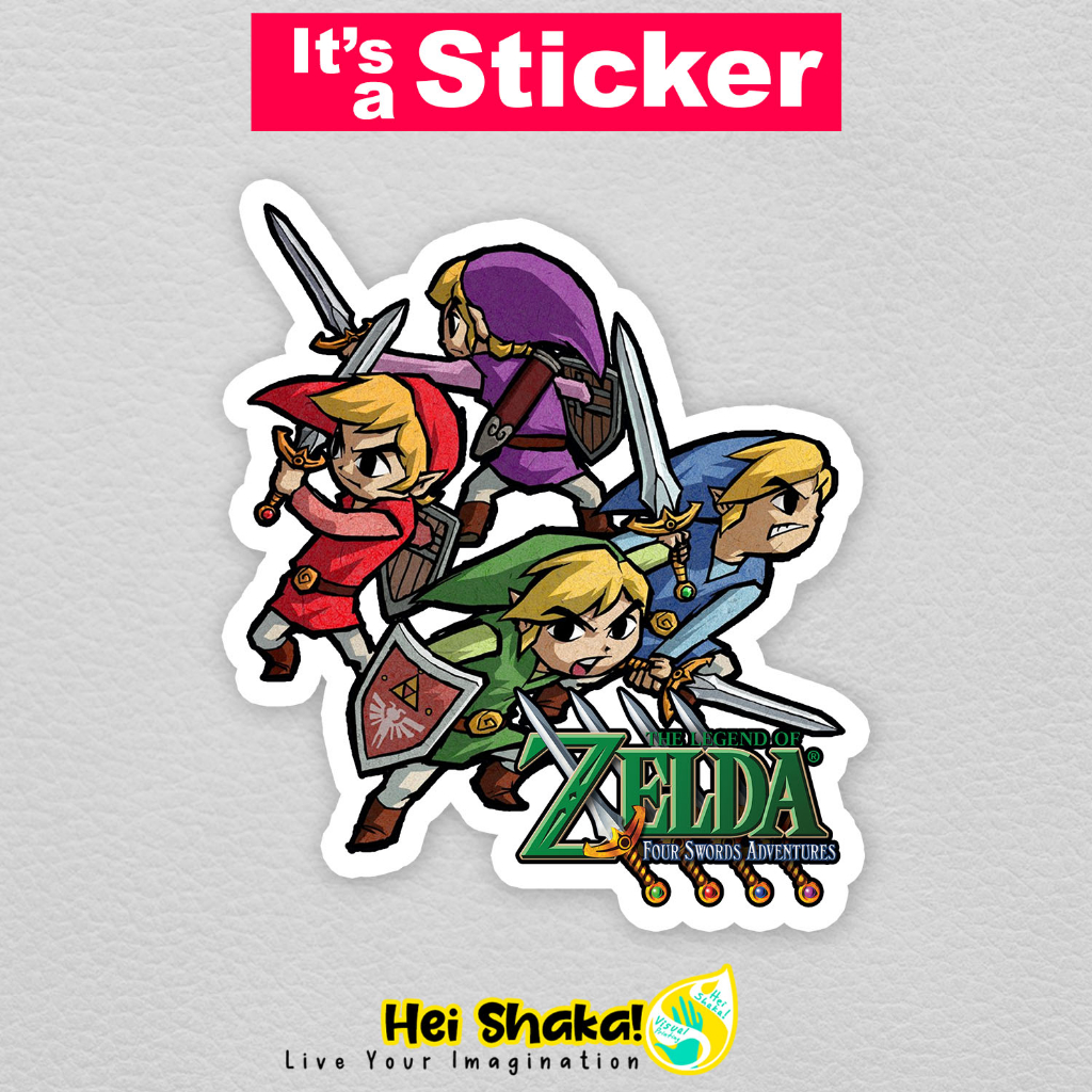 

Heishaka Stiker The Legends of Zelda Four Swords Adventures Sticker Gamer Gaming Vinyl Anti Air
