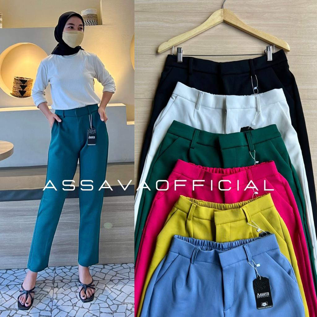 CELANA PENSIL SCUBA - SCUBA PANTS PREMIUM - CELANA BASIC SCUBA PANTS - CELANA KERJA WANITA