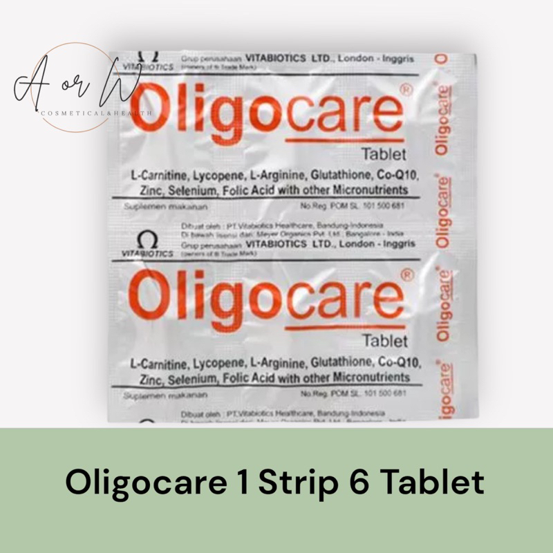 Oligocare 1 Strip - Suplemen Penunjang Promil dan Kesuburan Pria