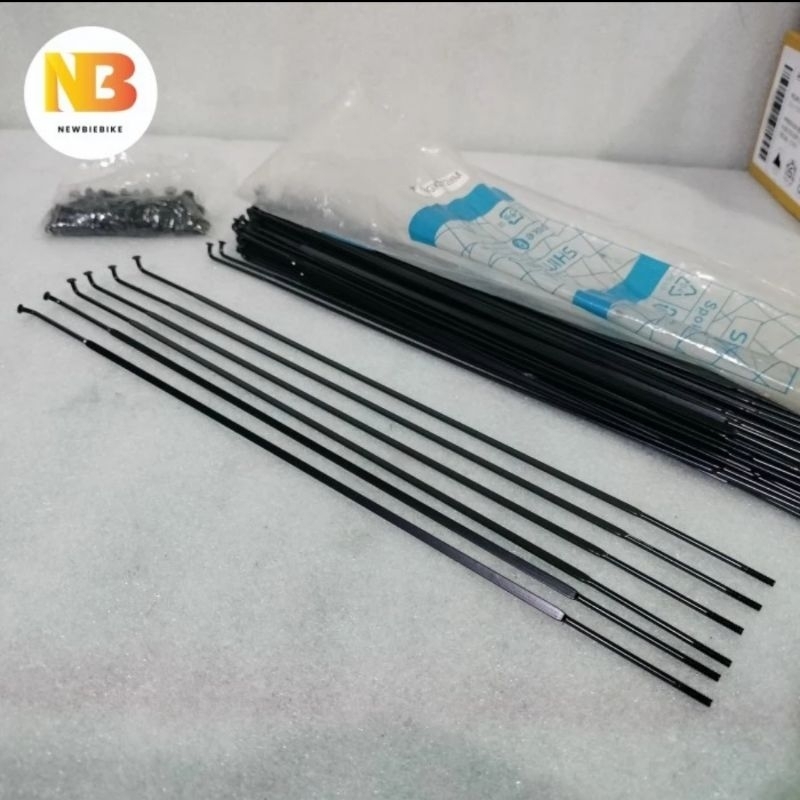 Spoke Aero Pipih Shimano 272 mm Ruji Stainless Steel J Bend model pipih gepeng Roadbike Mtb Federal 