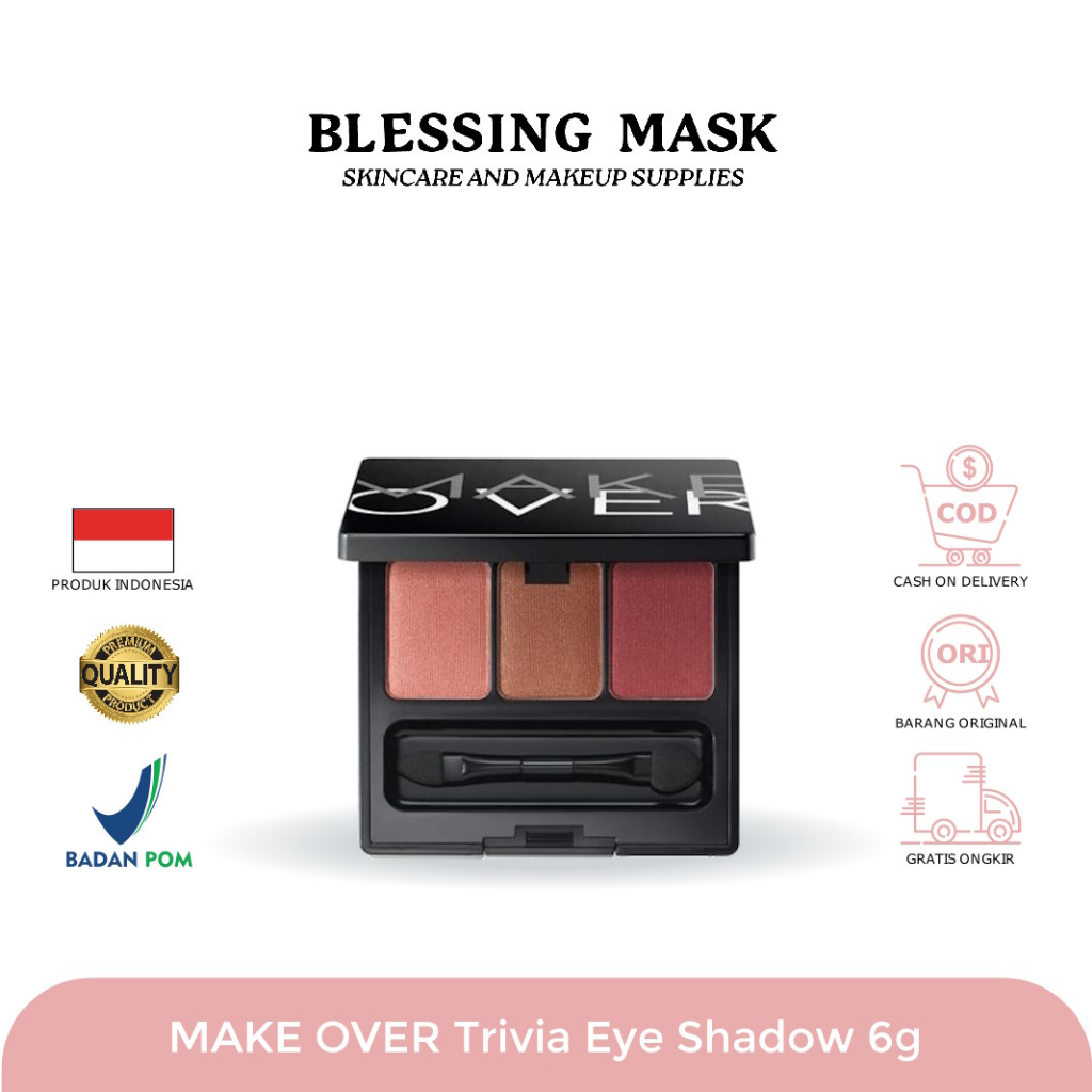 MAKE OVER Trivia Eye Shadow 6g | MakeOver Eye Shadow Palette |blessingmask.official