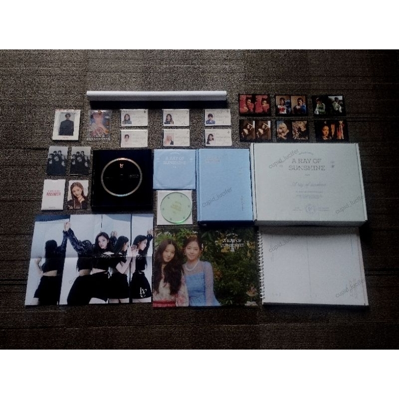[TAKE ALL] IVE + ENHYPEN album eleven black, welcome package a ray of sunshine, id card, 2cut love d