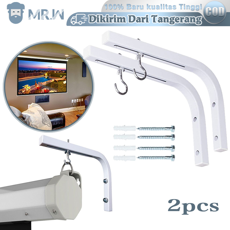 2pcs Braket Layar Proyektor / Dudukan Proyektor Gantung / Breket Proyektor Gantung