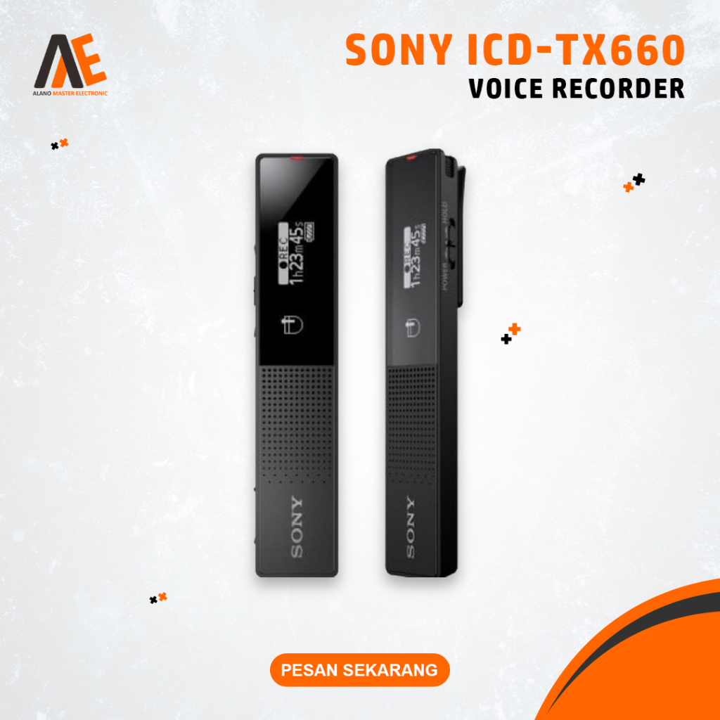 Alat Perekam Sony ICD-TX660 Rekam Suara Digital Audio Voice Recorder