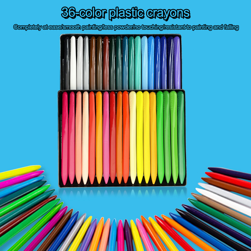 

COD✨Segitiga Plastik Crayon Keselamatan Anak Bisa Dicuci Balita Menggambar Pena Mencoret-coret Pena-GIFT