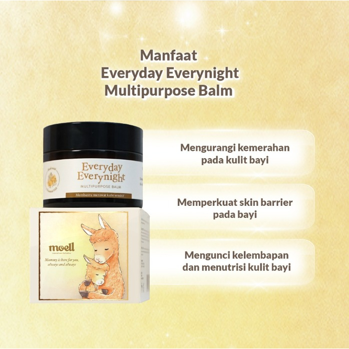 Moell Multipurpose Balm 30gr / Everyday Everynight Multipurpose Balm Anti ruam Natural (Bisa Untuk Kulit Sensitif)