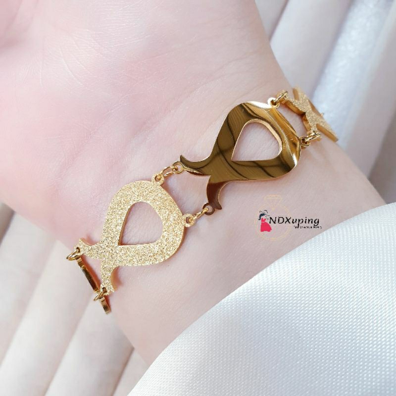 Gelang Tangan Rantai Import Fashion Wanita Titanium Cantik Dan Simple N13072302