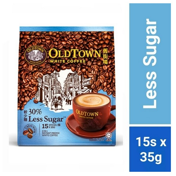 

OLDTOWN White Coffee 3in1 Less Sugar Malaysia (35g x 15 sachet)