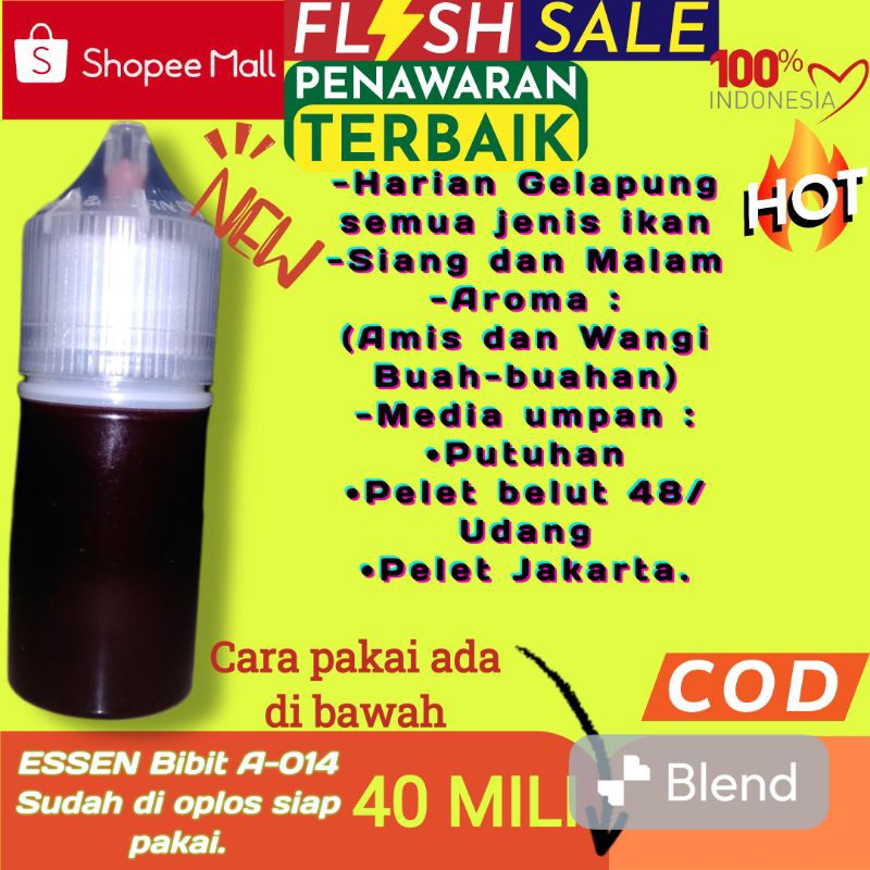 ESEN BIANG OPLOSAN KETAN BOLU SP 100BUNGA HONJE B.014/ESSENCE BIANG SIAP PAKAI HARIAN/ESSENCE BOLU A