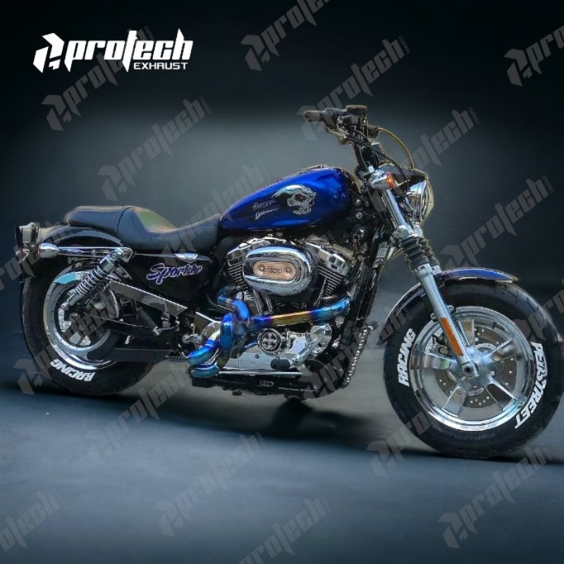 Sportster — Twisted Pipe — Installed · Silver — foto 2