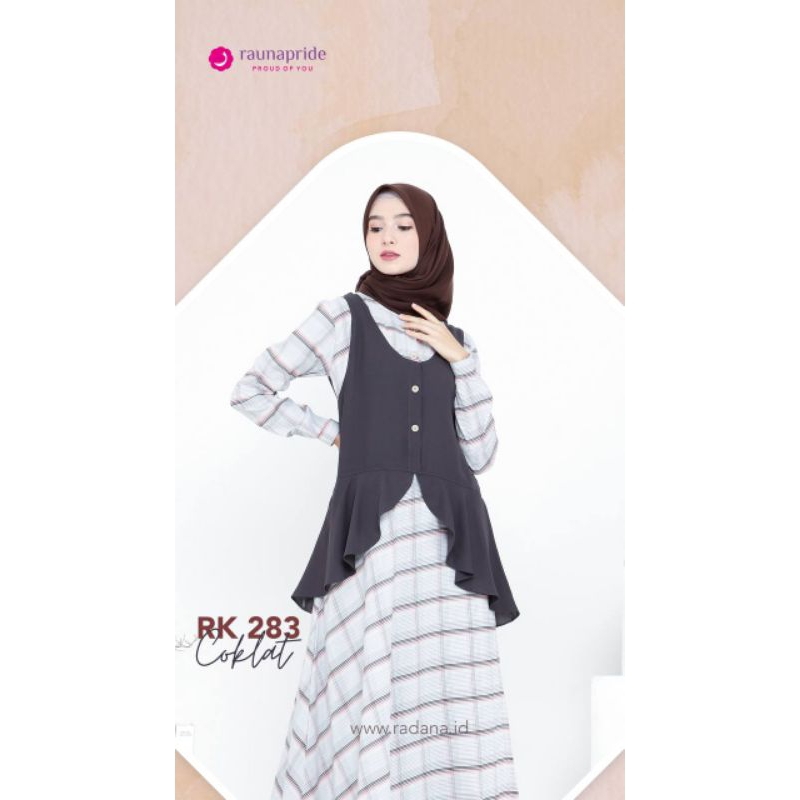 GAMIS RK 283 COKLAT BY RAUNA PROMO/SALEE SER 125K