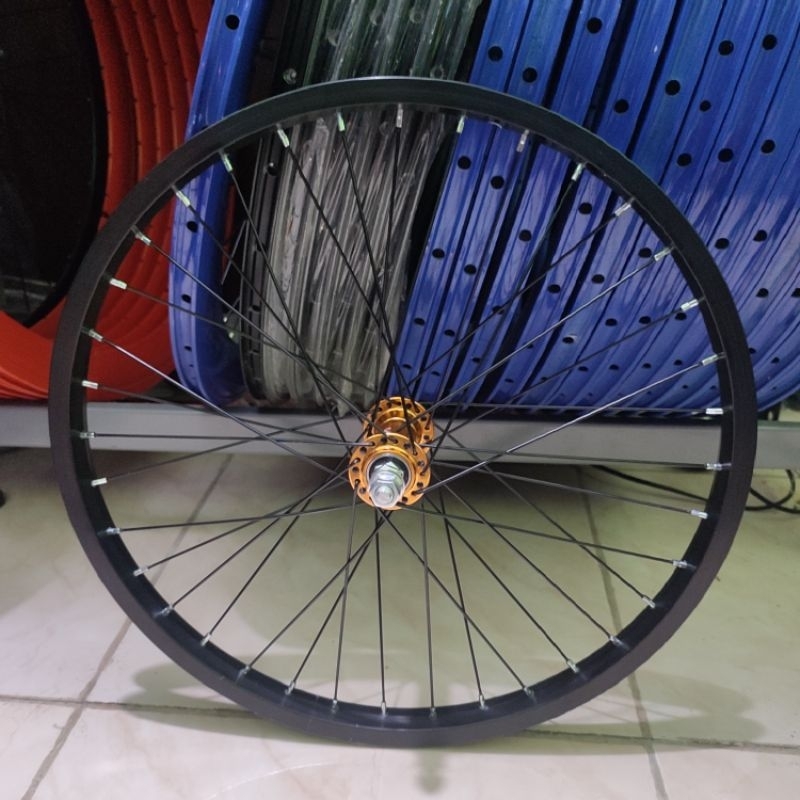 wheelset ukuran 20 murni Hub Bearing - velg 20 murni - velg ukuran 20 - velg depan 20 -  velg bmx