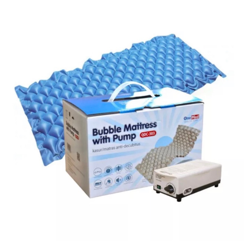 Matras Anti Decubitus  / Matrass Kasur Angin With pump Onemed Kasur Decubitus QDC-303 WITH BUBBLE MATTRESS