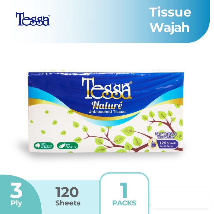 TESSA Nature Facial Tissue 120's 3 Ply