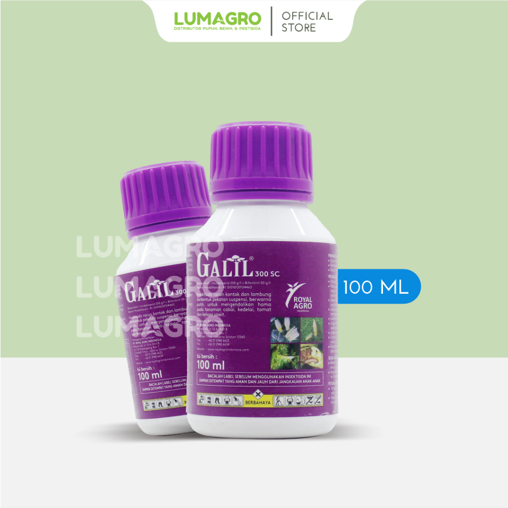 Insektisida Galil 300SC 100ml Imidakloprid Bifentrin Pembasmi Hama Ulat Buah Kutu Daun