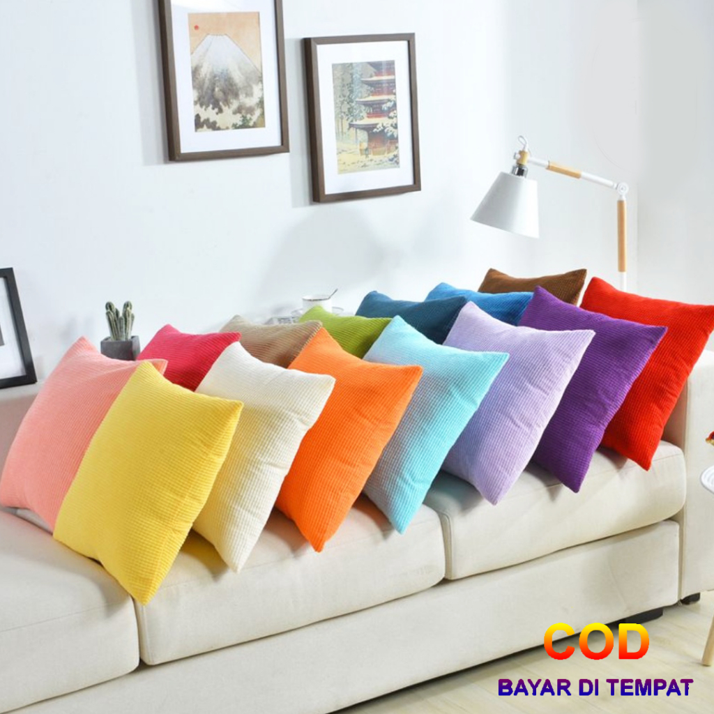 ✅COD Bantal Sofa Kursi Mobil 50x50 Aneka Warna