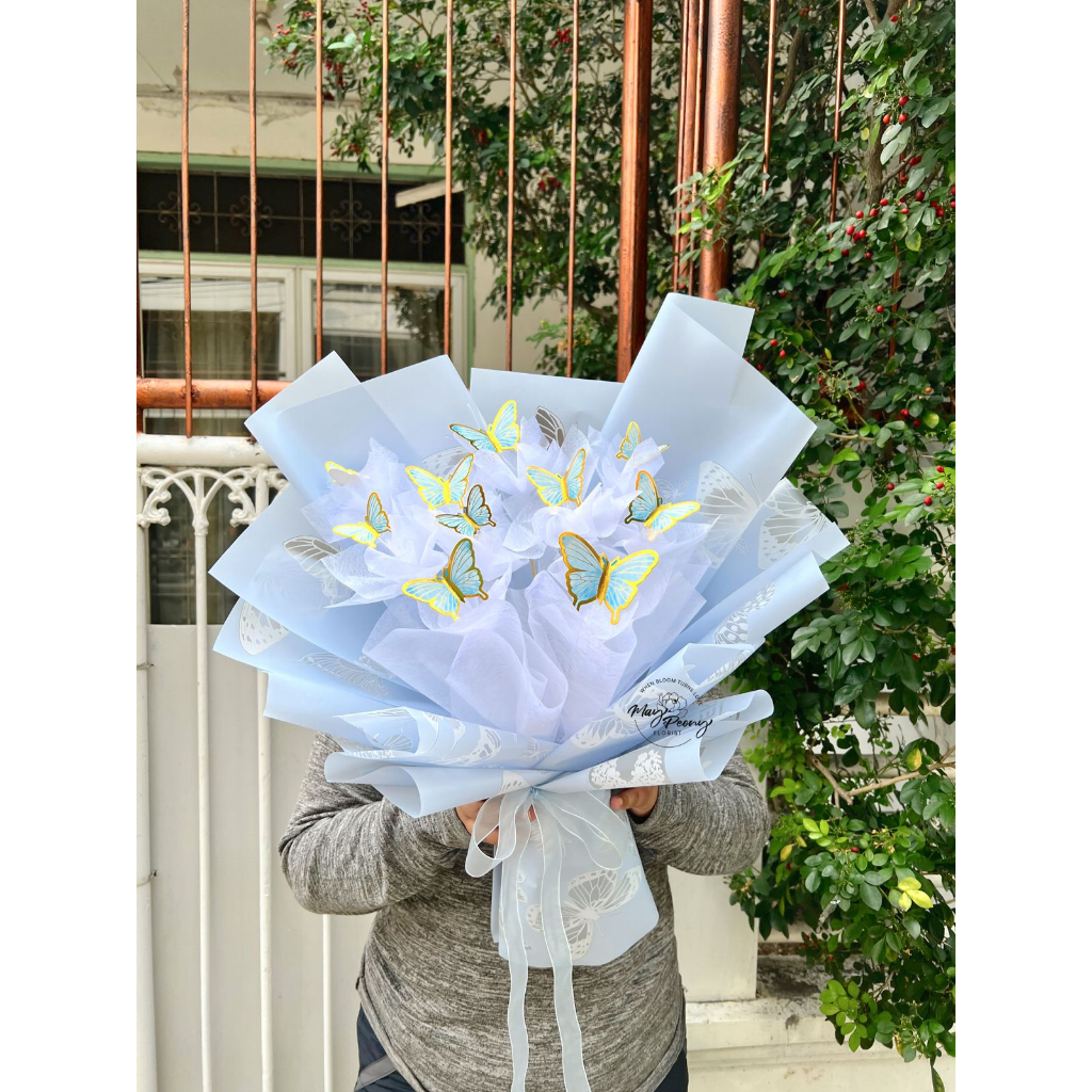 NA-BI BUTTERFLY BOUQUET - BUKET KUPU-KUPU BOUQUET BUNGA BOUQUET ARTIFICIAL BOUQUET WISUDA BUKET BUNGA PALSU BUKET BUNGA BUTTERFLY KUPUKUPU KADO WISUDA HADIAH ULANG TAHUN HADIAH WISUDA HADIAH BIRTHDAY GRADUATION BOUQUET FLORIST FLOWER BUCKET