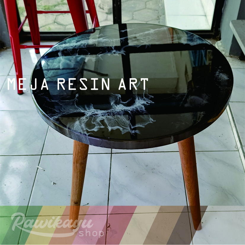MEJA MINIMALIS RESIN ART DECORATIVE