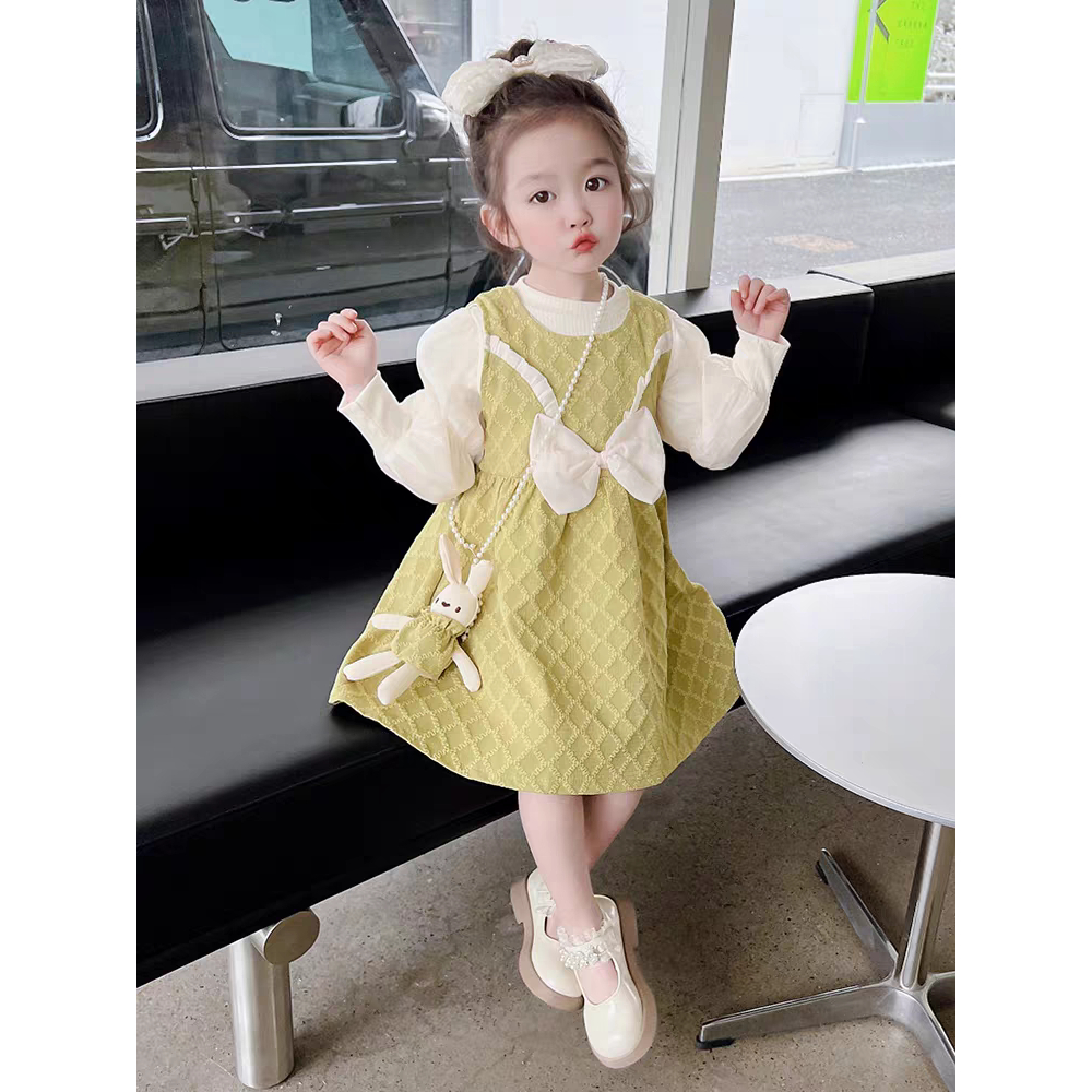 [ FREE Acc ] 1-5 Tahun | Dress jhou shin  -  Dres Korean Style Drees Casual Dress Anak Perempuan - Kiosbalitaaprillia