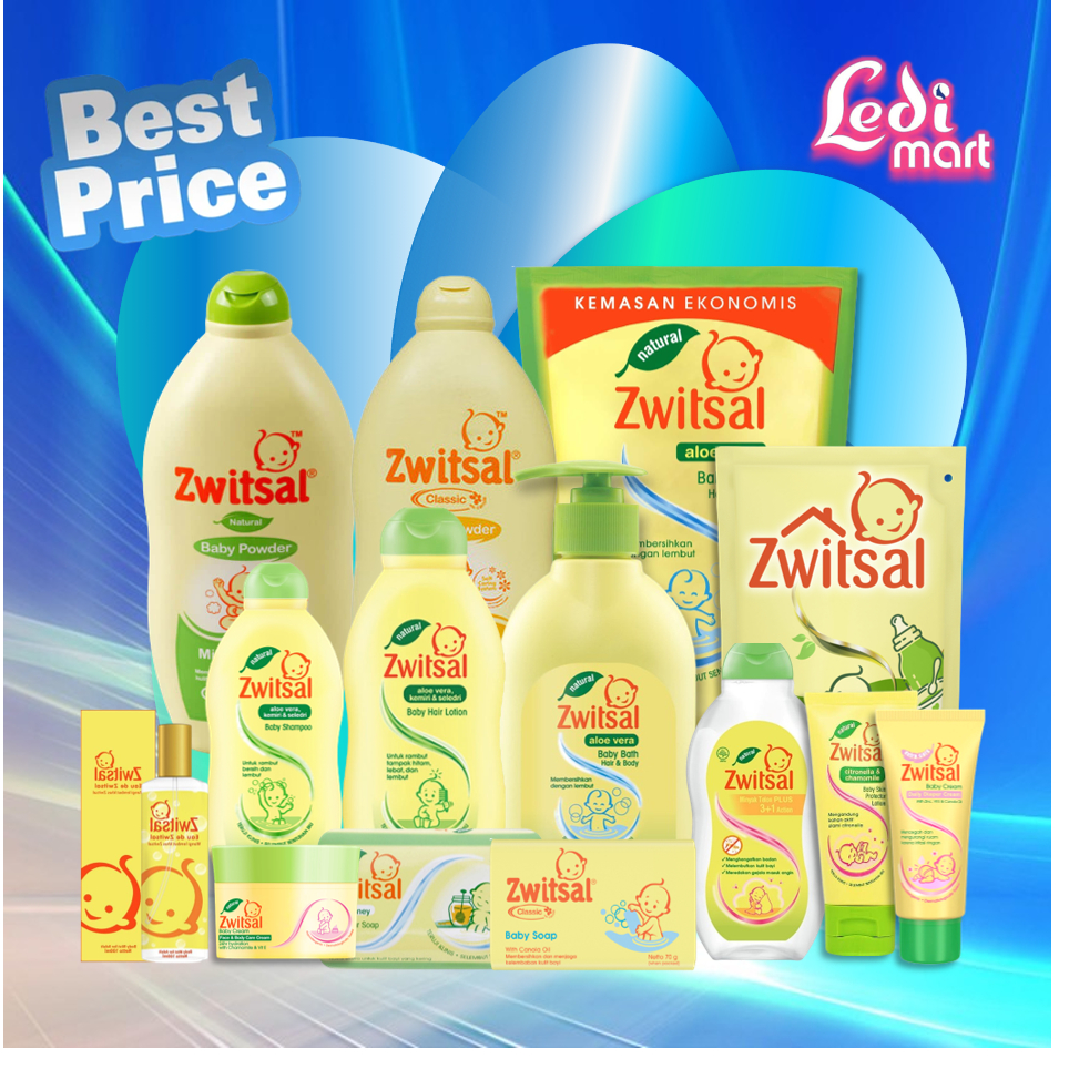 ORIGINAL Zwitsal Baby Shampoo / Shampo Bayi / Sampo Bayi / Natural Aloe Vera AVKS / LEDIMART