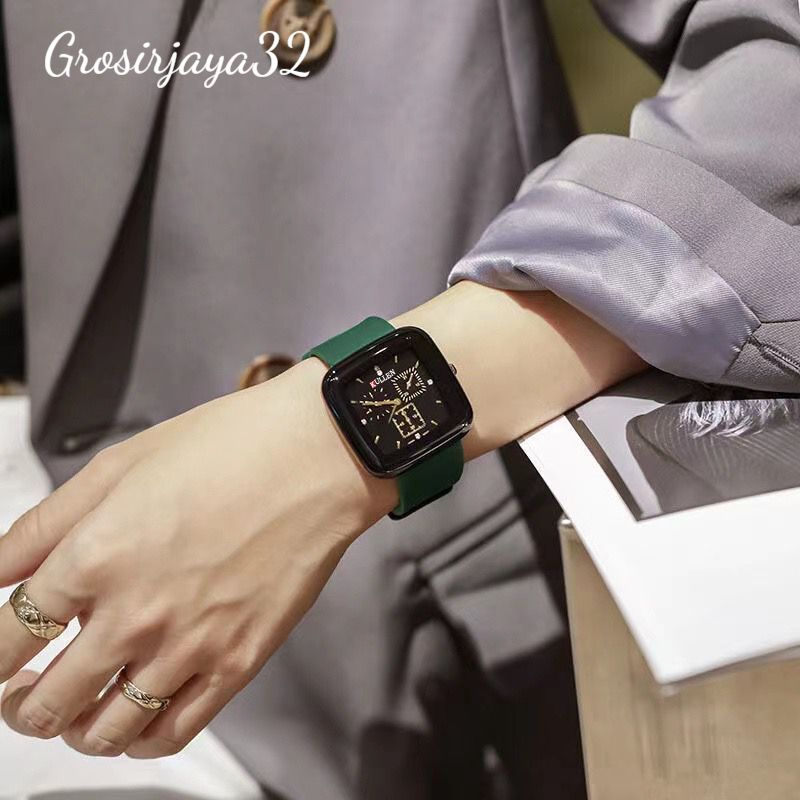 Jam Tangan Pria BRILEY Wanita Pria Sport Chrono  Korea Fashion Quartz Silikon Rubber Analog Watch