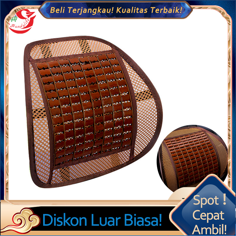 Bahan Anyaman Bambu Import//Sandaran Punggung Alas Duduk Kursi Mobil