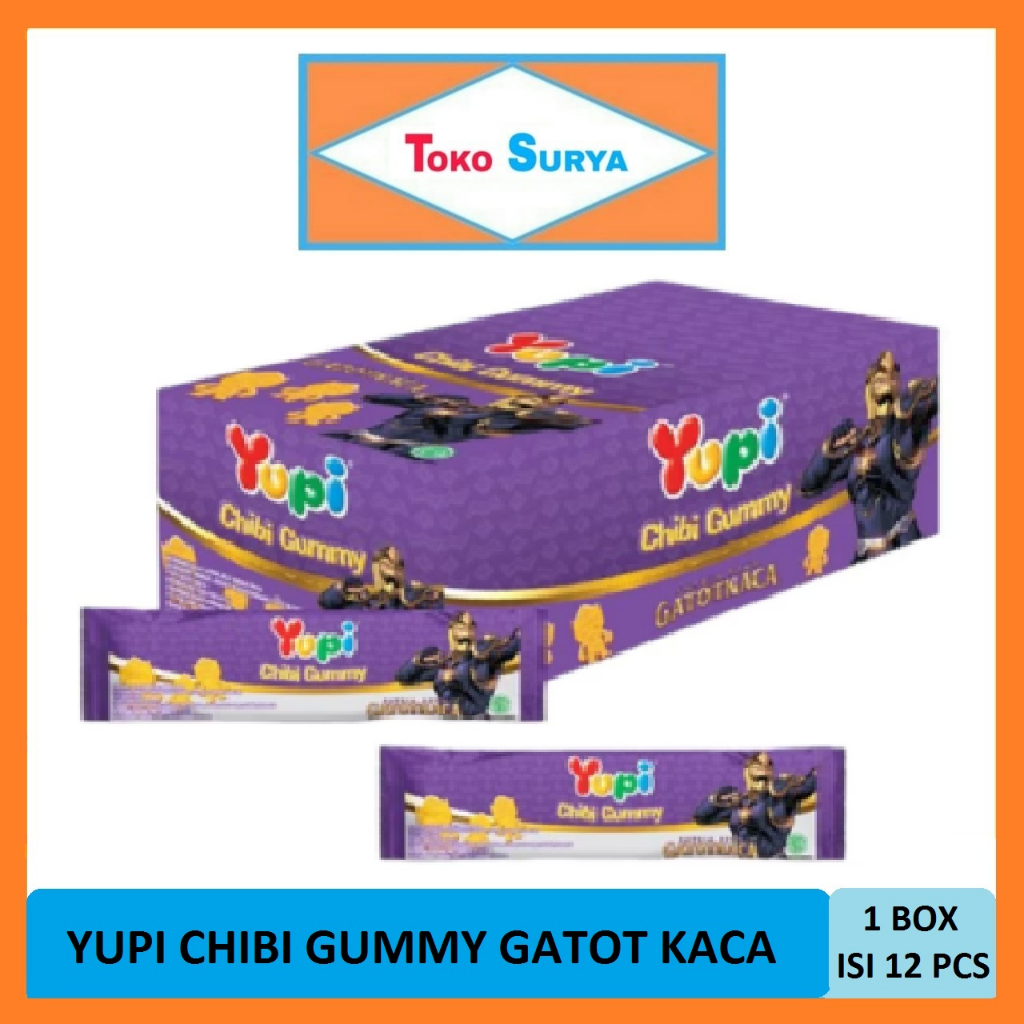 

Yupi Chibi Gummy Gatot Kaca Gummy Candies 12 Pcs x 10 Gr