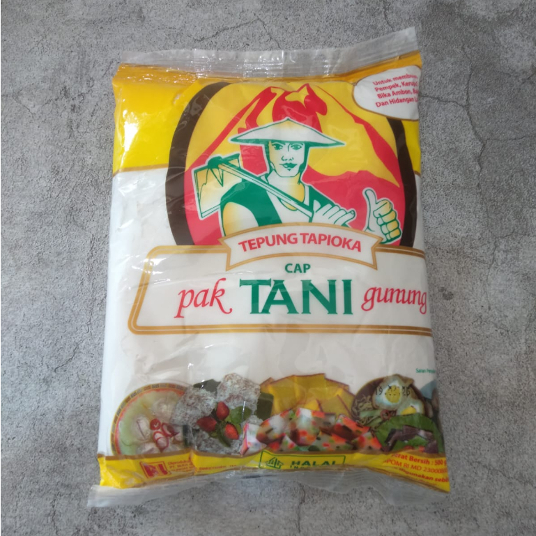 

Tepung Tapioka / Sagu Cap Pak Tani Gunung 500 Gram