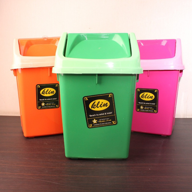 TEMPAT SAMPAH PLASTIK / TEMPAT SAMPAH TUTUP 10L