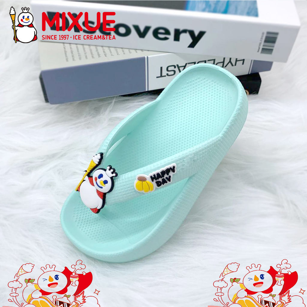 Sandal Jepit Sandal Anak Perempuan Bahan Karet Anti Licin Motif Mixue Terbaru UK 24 - 35