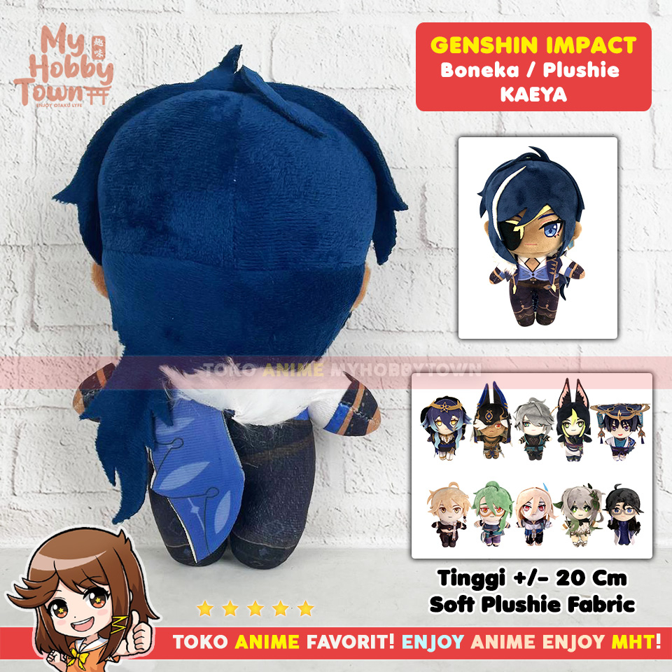 Boneka Anime Game Karakter Genshin Impact Kaeya Mondstadt Plushie Doll