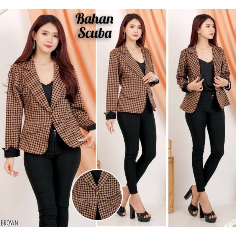 Blazer Scuba bangkok//blazer kombinasi//blazer terlaris