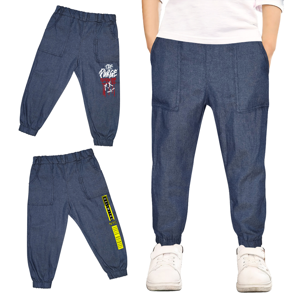 Celana Jogger Jeans Anak Laki-Laki Usia 1 Tahun Sampai Remaja Diatas 12 Tahun Golden1978