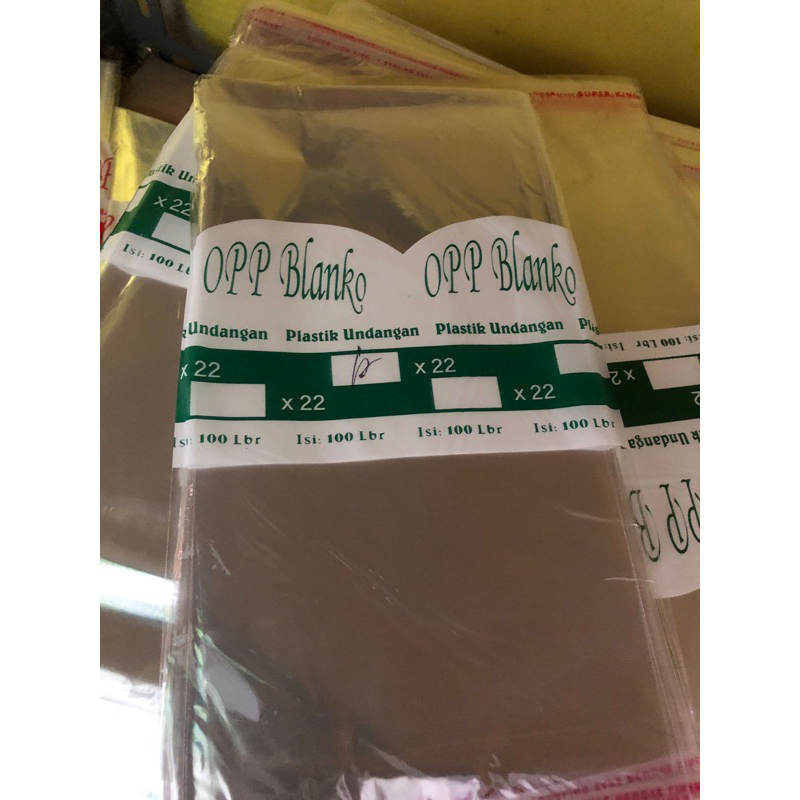 

OPP undangan || plastik kue