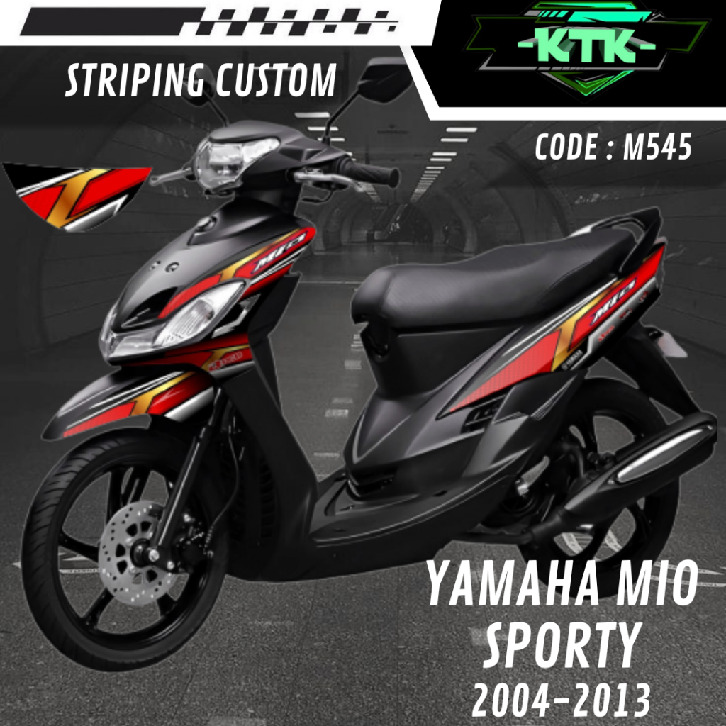 Stiker Lis Sticker List Les Variasi Aksesoris Pelindung Decal Semi Full Body Motor Yamaha Mio Sporty